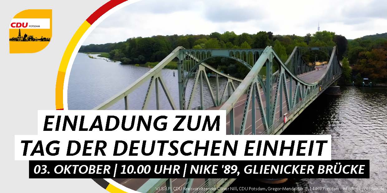 3. Oktober 2022 um 10 Uhr an der Glienicker Brcke 